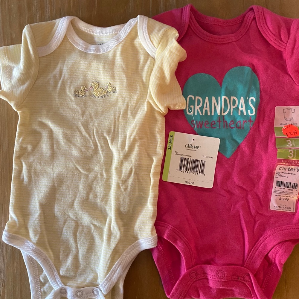 🧡 5/$20 NWT Bodysuits baby girl I love grandma